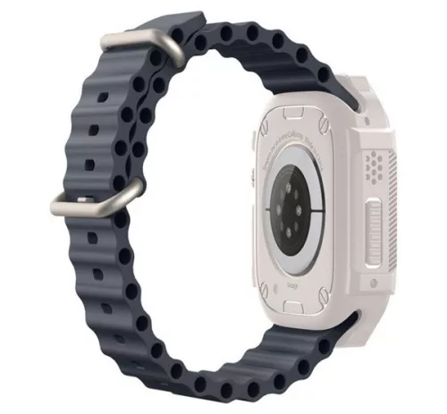 Spigen Rugged Armor Apple Watch Ultra 4 / 3 / 2 / 1 49mm tok, bézs