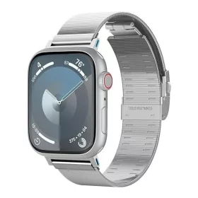   Spigen Sleek Link Apple Watch Ultra 4 / 3 / 2 / 1 49mm 10 46mm / 9 / 8 / 7 45mm / SE (2 / 1) / 6 / 5 / 4 44mm / 3 / 2 / 1 42mm szíj, ezüst