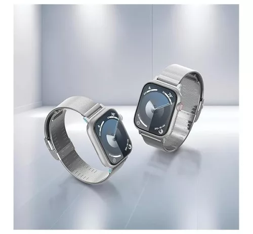 Spigen Sleek Link Apple Watch Ultra 4 / 3 / 2 / 1 49mm 10 46mm / 9 / 8 / 7 45mm / SE (2 / 1) / 6 / 5 / 4 44mm / 3 / 2 / 1 42mm szíj, ezüst
