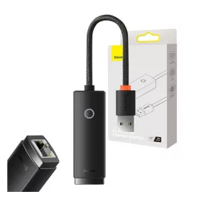   Baseus Lite Series USB-A – RJ45 hálózati adapter, 100Mbps, fekete