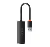 Baseus Lite Series USB-A – RJ45 hálózati adapter, 100Mbps, fekete