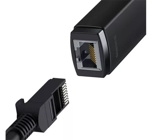 Baseus Lite Series USB-A – RJ45 hálózati adapter, 100Mbps, fekete
