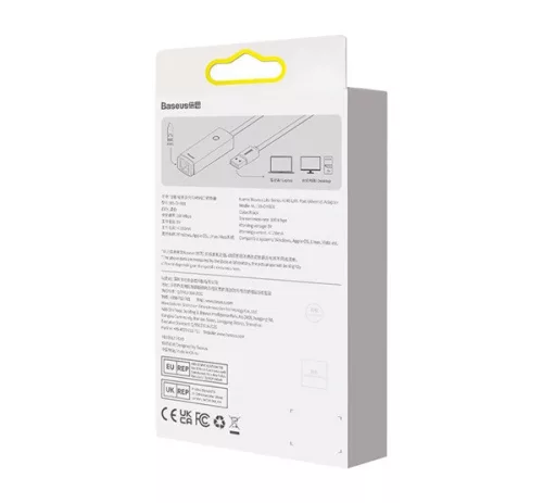 Baseus Lite Series USB-A – RJ45 hálózati adapter, 100Mbps, fekete