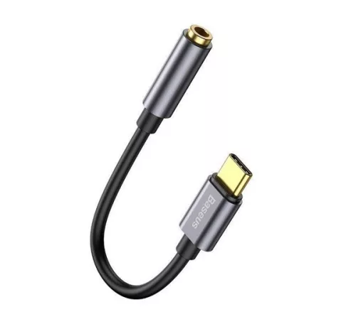 Baseus L54 USB-C audioadapter + 3,5 mm-es mini jack csatlakozó, szürke