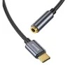 Baseus L54 USB-C audioadapter + 3,5 mm-es mini jack csatlakozó, szürke