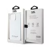 Karl Lagerfeld Grained PU Hotel RSG iPhone 15 Pro Max hátlap tok, ezüst
