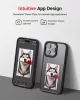 E-Ink okos telefontok, programozható NFC kijelzővel iPhone 13 Pro, fekete