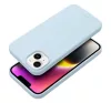 Roar Apple iPhone 14 Plus prémium szilikon tok velúr béléssel, világoskék