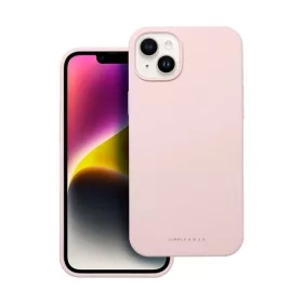   Roar Apple iPhone 14 Plus prémium szilikon tok velúr béléssel, világos rózsaszín