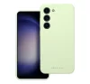 Roar Samsung Galaxy S23 5G prémium szilikon tok velúr béléssel, világoszöld