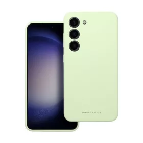   Roar Samsung Galaxy S23 5G prémium szilikon tok velúr béléssel, világoszöld