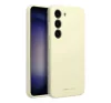 Roar Samsung Galaxy A15 4G / A15 5G prémium szilikon tok velúr béléssel, világossárga