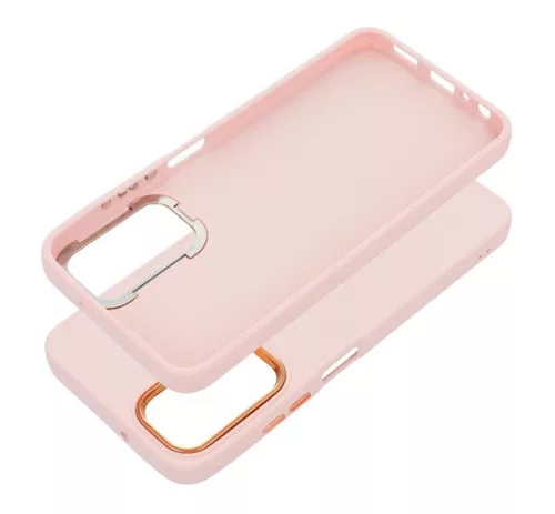 Frame Samsung Galaxy A05s közepesen ütésálló tok kameravédő kerettel, rózsaszín