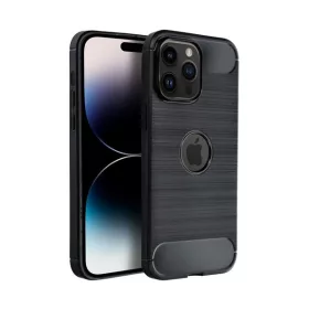 Forcell Carbon Apple iPhone 16 szilikon tok, fekete