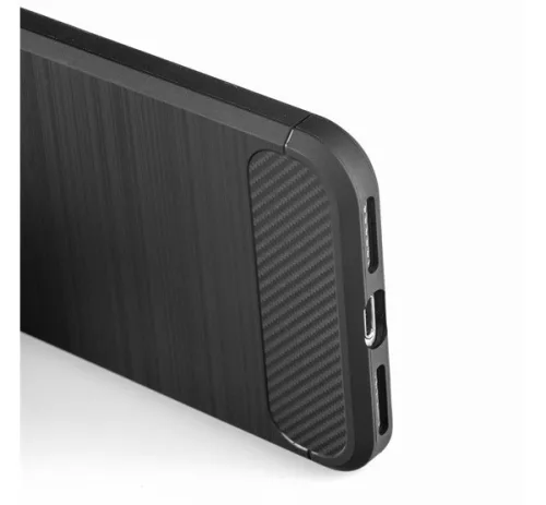Forcell Carbon Apple iPhone 16 Pro szilikon tok, fekete