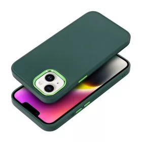   Frame Apple iPhone 16 Pro Max közepesen ütésálló tok kameravédő kerettel, zöld