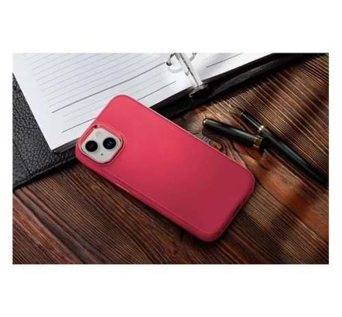Frame Apple iPhone 16 Pro Max közepesen ütésálló tok kameravédő kerettel, magenta