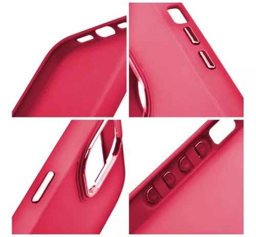 Frame Apple iPhone 16 Pro Max közepesen ütésálló tok kameravédő kerettel, magenta