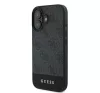 Guess 4G Bottom Stripe Apple iPhone 16 Plus hátlap tok, szürke GUHCP16MG4GLGR