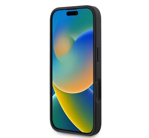 Guess 4G Bottom Stripe Apple iPhone 16 Plus hátlap tok, szürke GUHCP16MG4GLGR