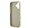 Guess Fixed Glitter Big 4G Apple iPhone 16 Plus hátlap tok, arany