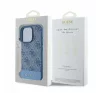 Guess 4G Bottom Stripe Apple iPhone 16 Pro Max hátlap tok, kék GUHCP16XG4GLBL