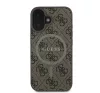Guess 4G Ring Classic Logo Apple iPhone 16 Plus hátlap tok, barna GUHMP16MG4GFRW