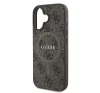 Guess 4G Ring Classic Logo Apple iPhone 16 Plus hátlap tok, barna GUHMP16MG4GFRW