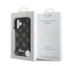 Guess PU Peony Script Apple iPhone 16 Plus MagSafe kompatibilis tok, fekete/barna GUHMP16MPGPYSK