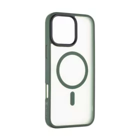   Tactical MagForce Hyperstealth Apple iPhone 16 Pro Max MagSafe kompatibilis tok, áttetsző/sötétszöld
