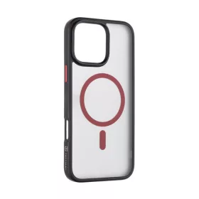   Tactical MagForce Hyperstealth 2.0 Apple iPhone 16 Pro Max MagSafe kompatibilis tok, fekete/piros