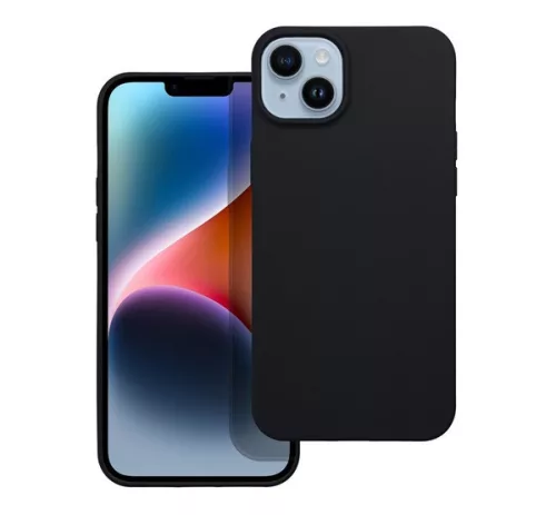 Matt Apple iPhone 16 Plus szilikon tok, fekete