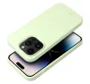 Roar Apple iPhone 16 prémium szilikon tok velúr béléssel, világoszöld