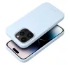 Roar Apple iPhone 16 Pro Max prémium szilikon tok velúr béléssel, világoskék