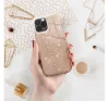 Apple iPhone 16 Plus csillámos hátlap tok, arany