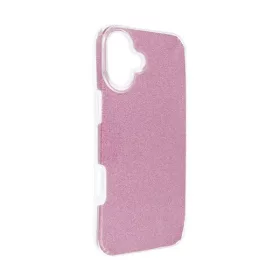 Apple iPhone 16 Plus csillámos hátlap tok, rózsaszín
