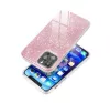 Apple iPhone 16 Plus csillámos hátlap tok, rózsaszín
