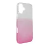 Apple iPhone 16 Plus csillámos hátlap tok, átlátszó/rózsaszín