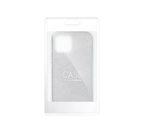 Apple iPhone 16 Pro Max csillámos hátlap tok, ezüst