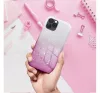 Apple iPhone 16 Pro csillámos hátlap tok, átlátszó/rózsaszín