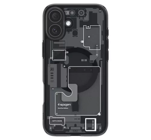 Spigen Ultra Hybrid MagFit Apple iPhone 16 Plus tok, Zero One, fekete ACS08078