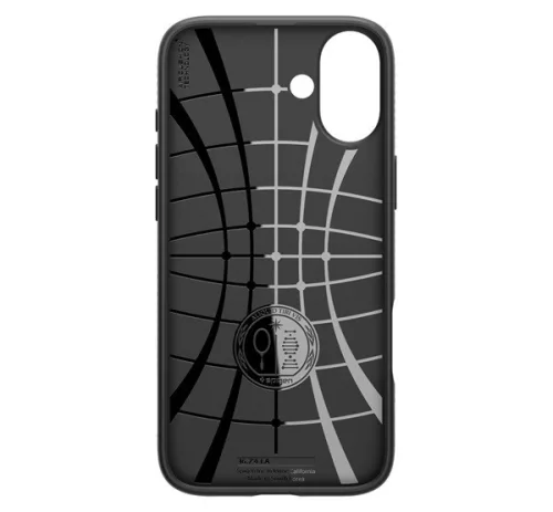 Spigen Liquid Air Apple iPhone 16 tok, Matte Black, fekete ACS08194