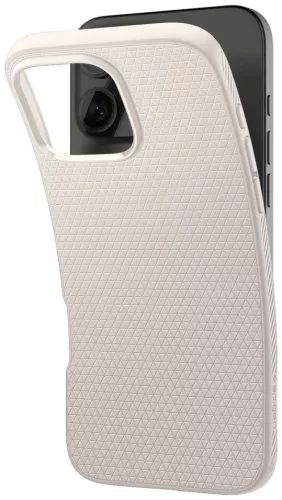 Spigen Liquid Air Apple iPhone 16 Pro tok, Natural Titanium, átlátszó-bézs, bézs ACS08120