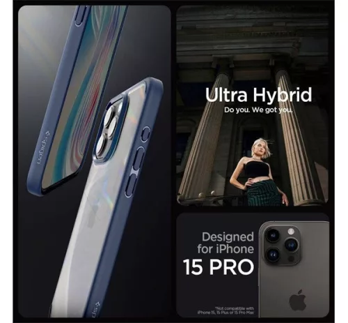 Spigen Liquid Air Apple iPhone 16 Pro tok, Navy Blue, kék ACS08118