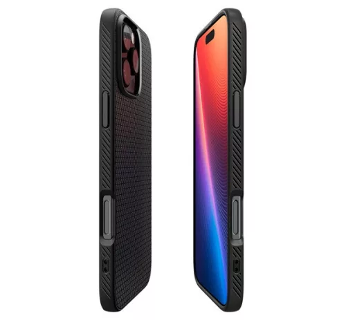 Spigen Liquid Air Apple iPhone 16 Pro Max tok, Matte Black, fekete ACS07988