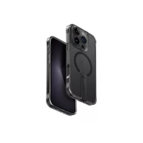   Uniq Eleva Apple iPhone 16 Pro Magsafe szilikon tok tartó résszel, karbon fekete