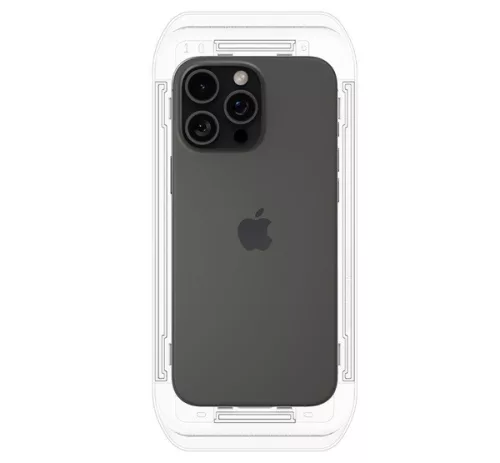 Spigen Glas.tR EZ Fit Apple iPhone 16 Pro Max / 17 Pro Max, tempered kijelzővédő fólia felhelyező kerettel (2db) AGL07907