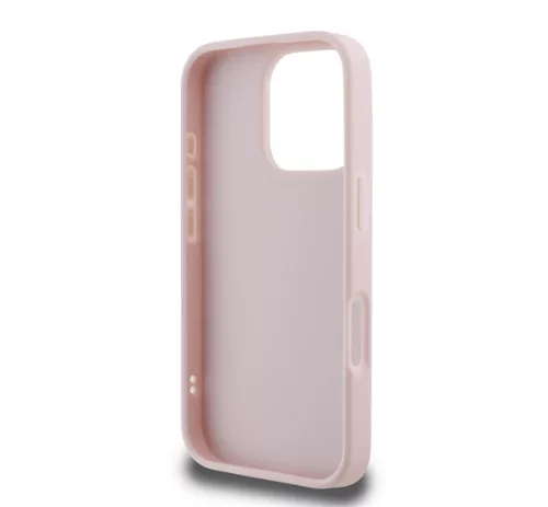 Guess PU Leather Quilted Apple iPhone 16 Pro hátlap tok, rózsaszín