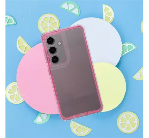 Matrix Apple iPhone 14 Pro hátlap tok kameravédő peremmel, rózsaszín