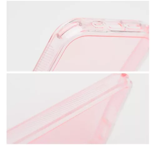 Matrix Apple iPhone 15 Pro Max hátlap tok kameravédő peremmel, rózsaszín
